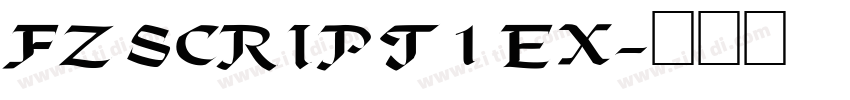 FZ SCRIPT 1 EX字体转换
